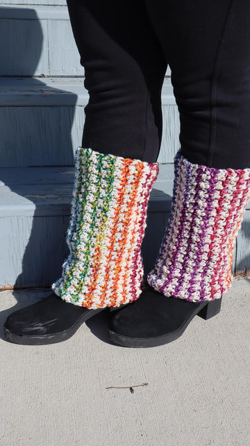Frost Blossom Leg Warmers