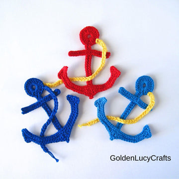 Crochet Pattern Anchor Applique