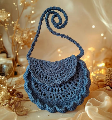Crochet Half Circle Bag Pattern PDF + Video Tutorial