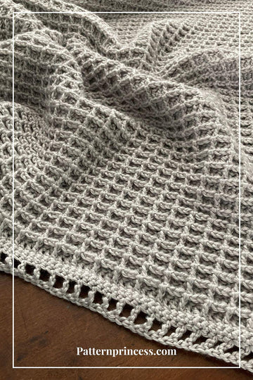 Moonlight Mist Waffle Blanket