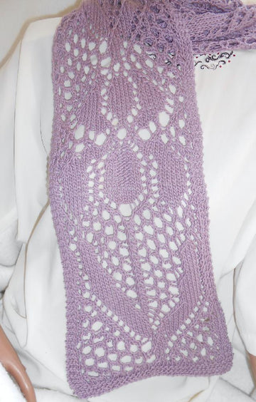 LoisLeigh’s Luxurious Lacy Iris Scarf