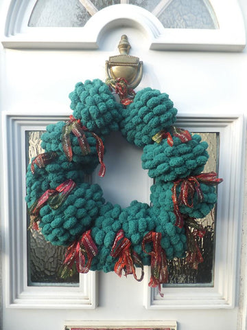 "Brussel Sprout" Easy Knit X Mas Wreath
