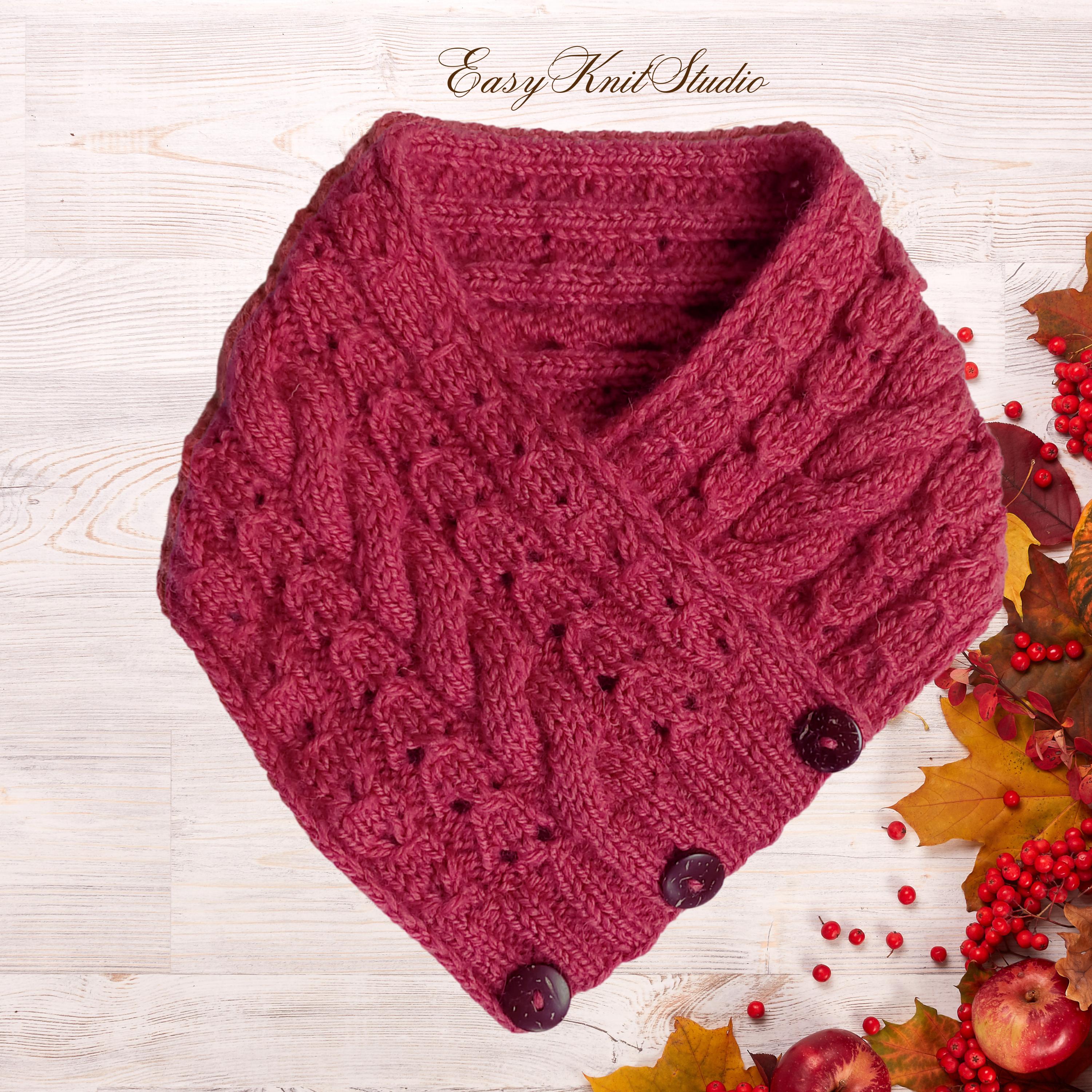 Cable Cowl Knitting Pattern – Cozy Textured Knit Neck Warmer