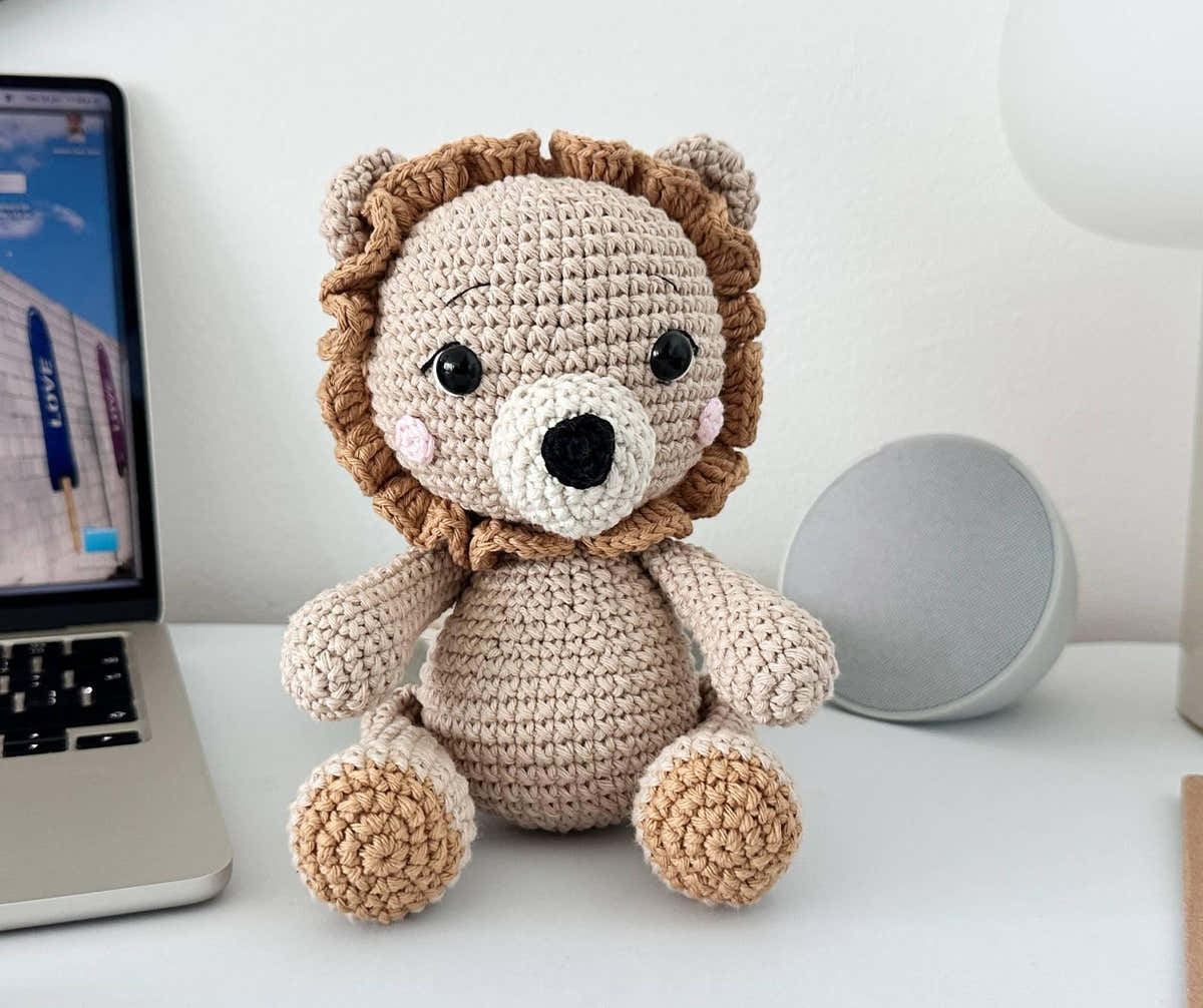 Lion Amigurumi Crochet Pattern PDF – Lion Soft Toy, Stuffed Animal Tutorial