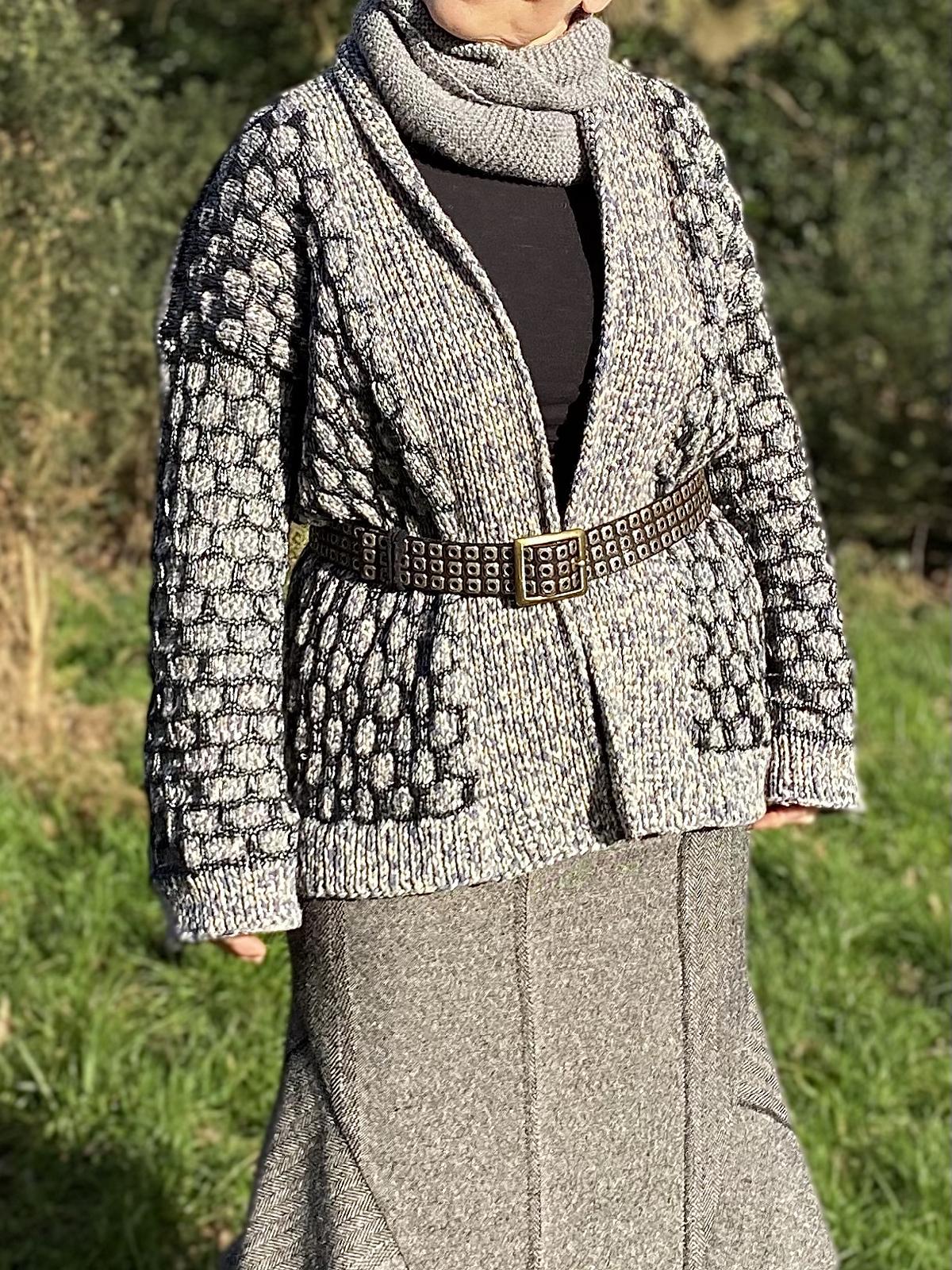 Rustic Honeycomb Cardigan