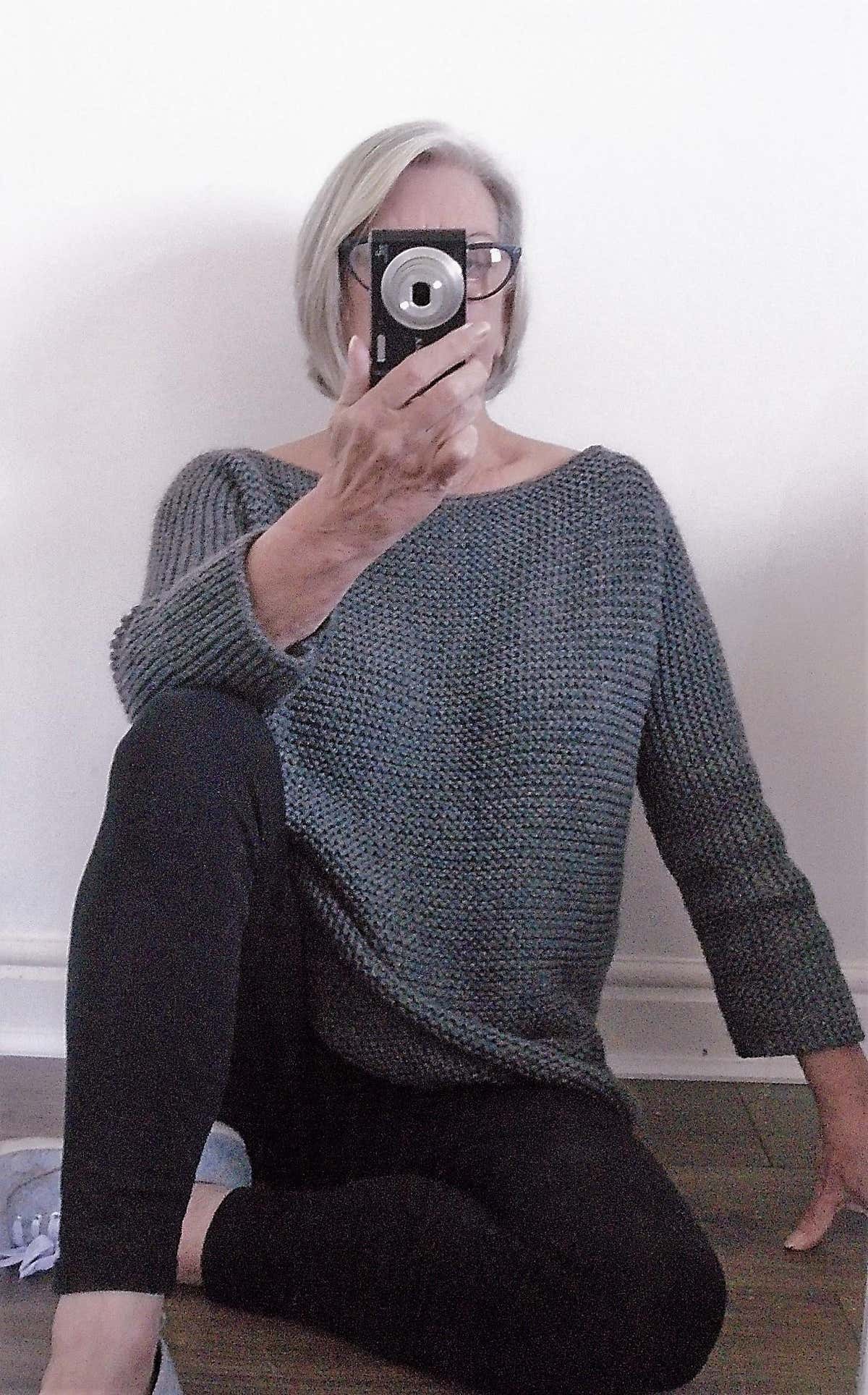Aran Garter Stitch Tee Sweater