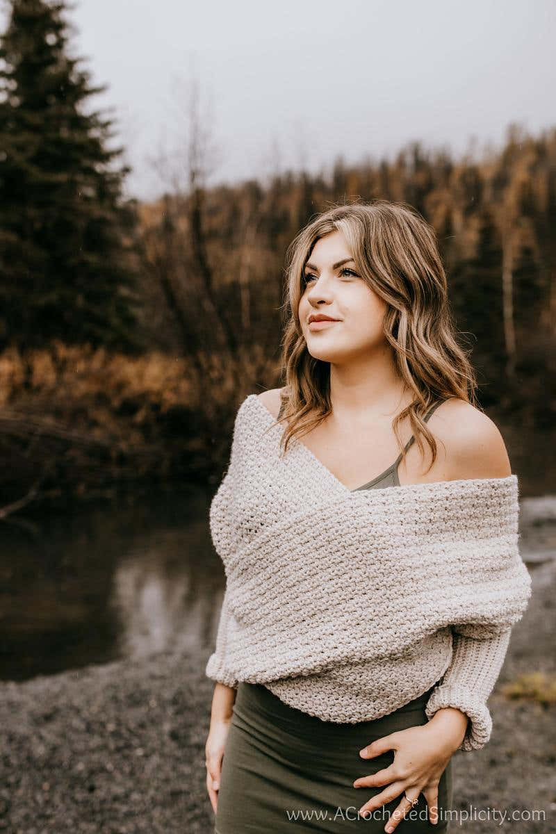 Sweater Scarf with Sleeves