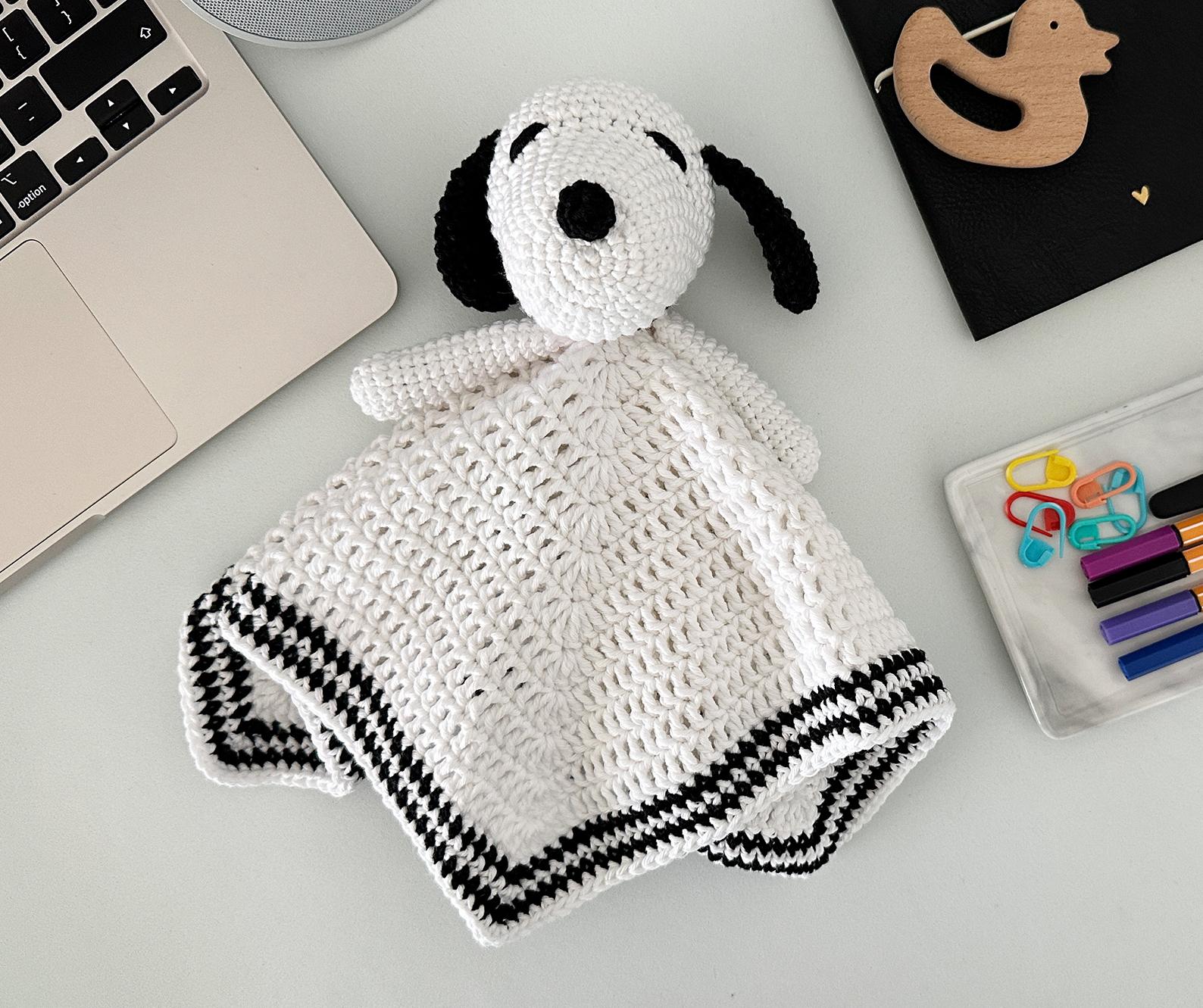 Snoopy lovey blanket