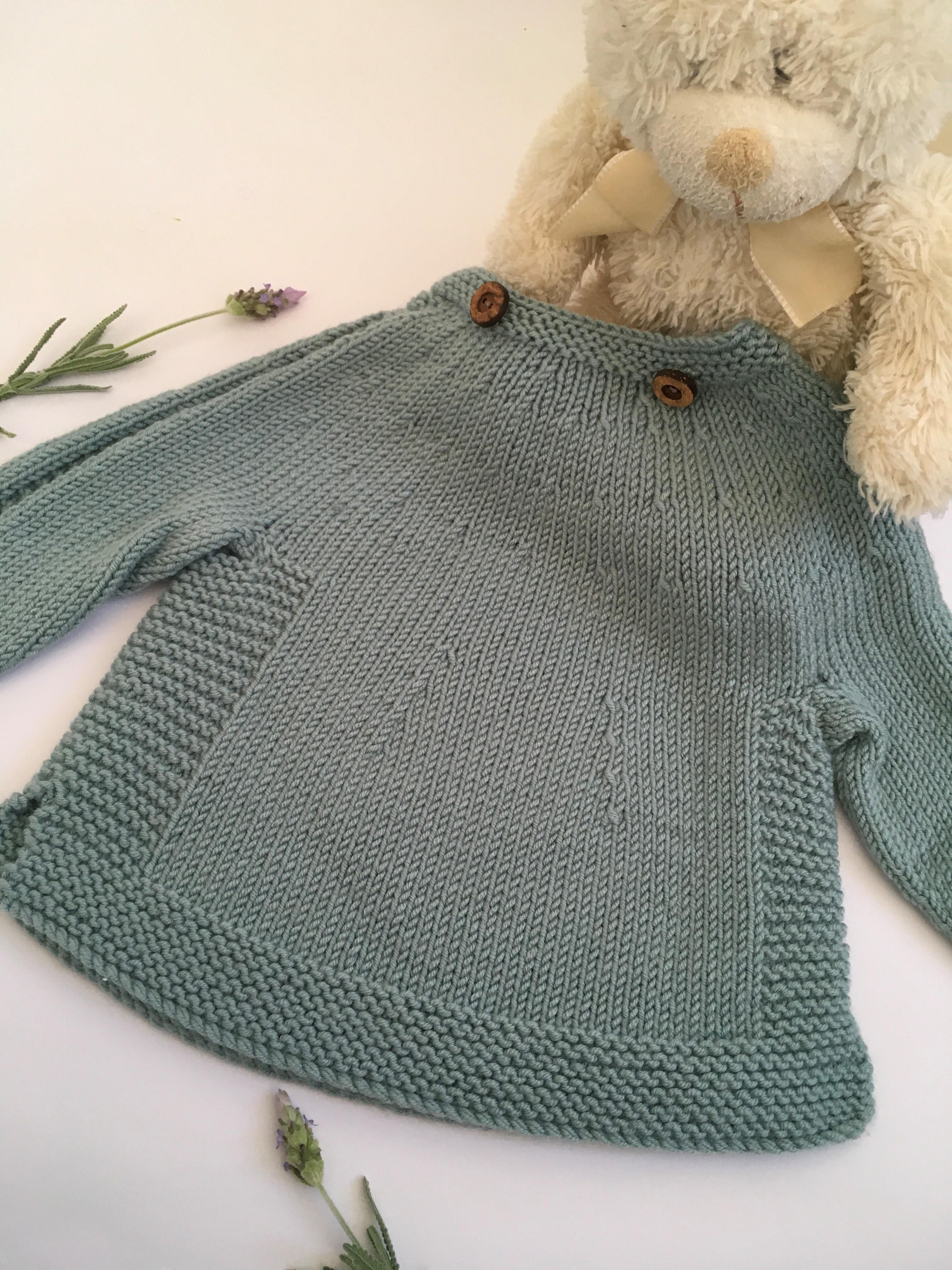 Droolworthy Detachable Bib Sweater in Debbie Bliss Baby Cashmerino BJ14