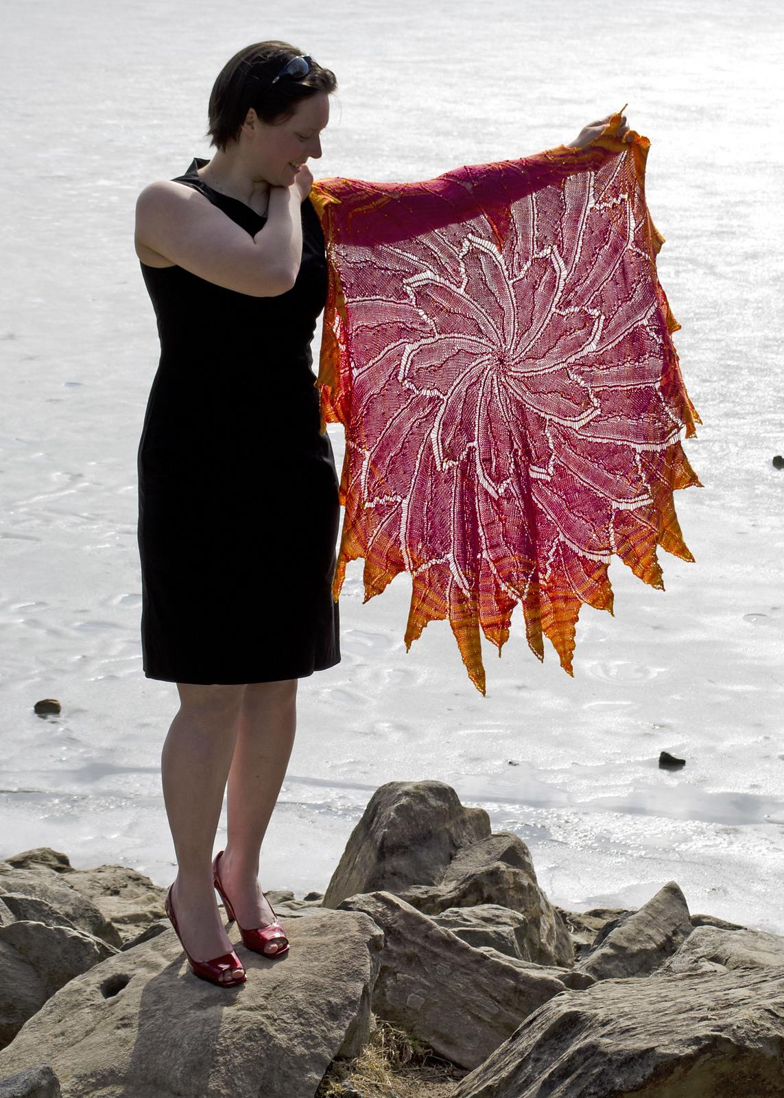 Solar Flare Circular Shawl