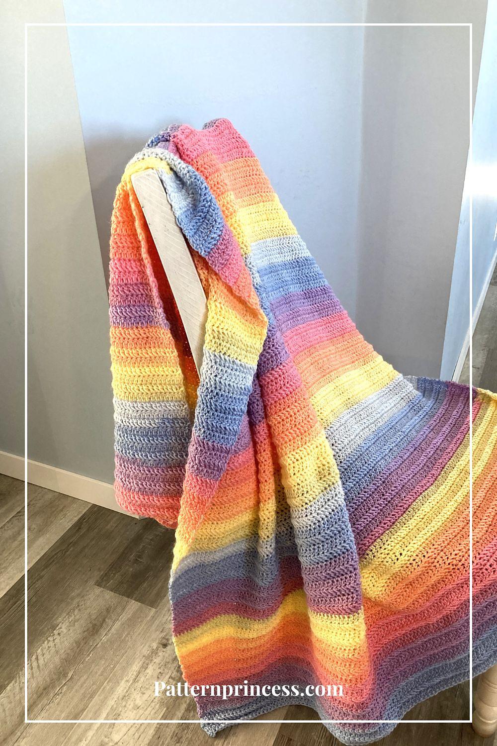 Easy Pastel Throw Blanket