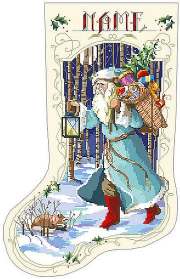 Old Father Winter Stocking - PD
