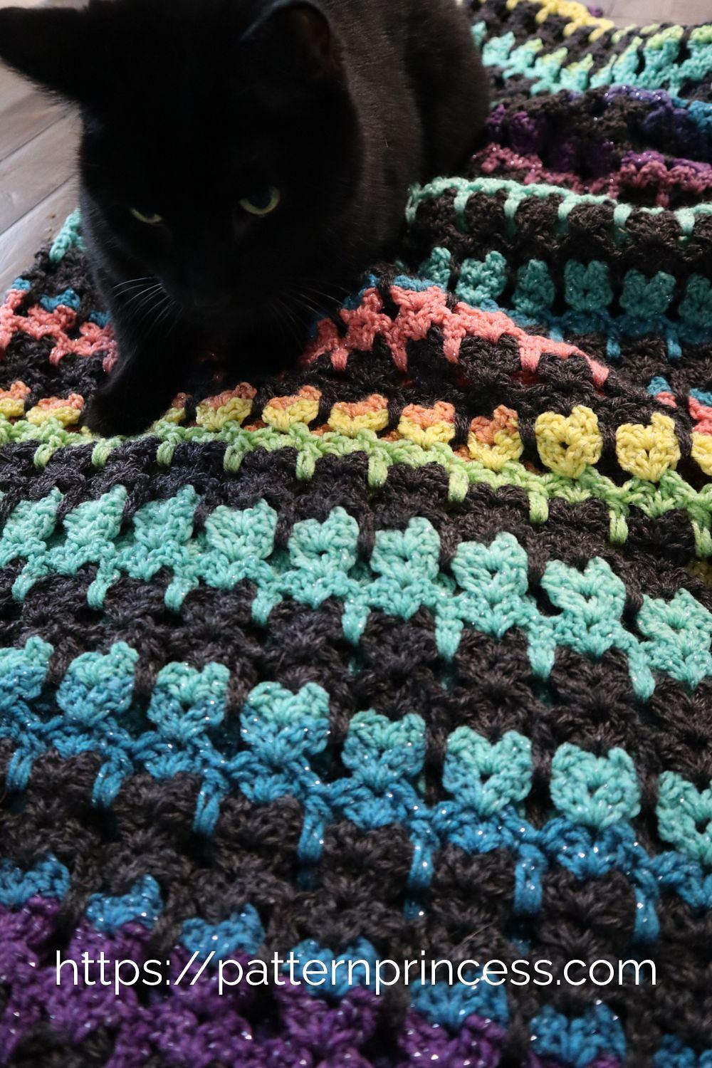 Galaxy Cat Stitch Blanket