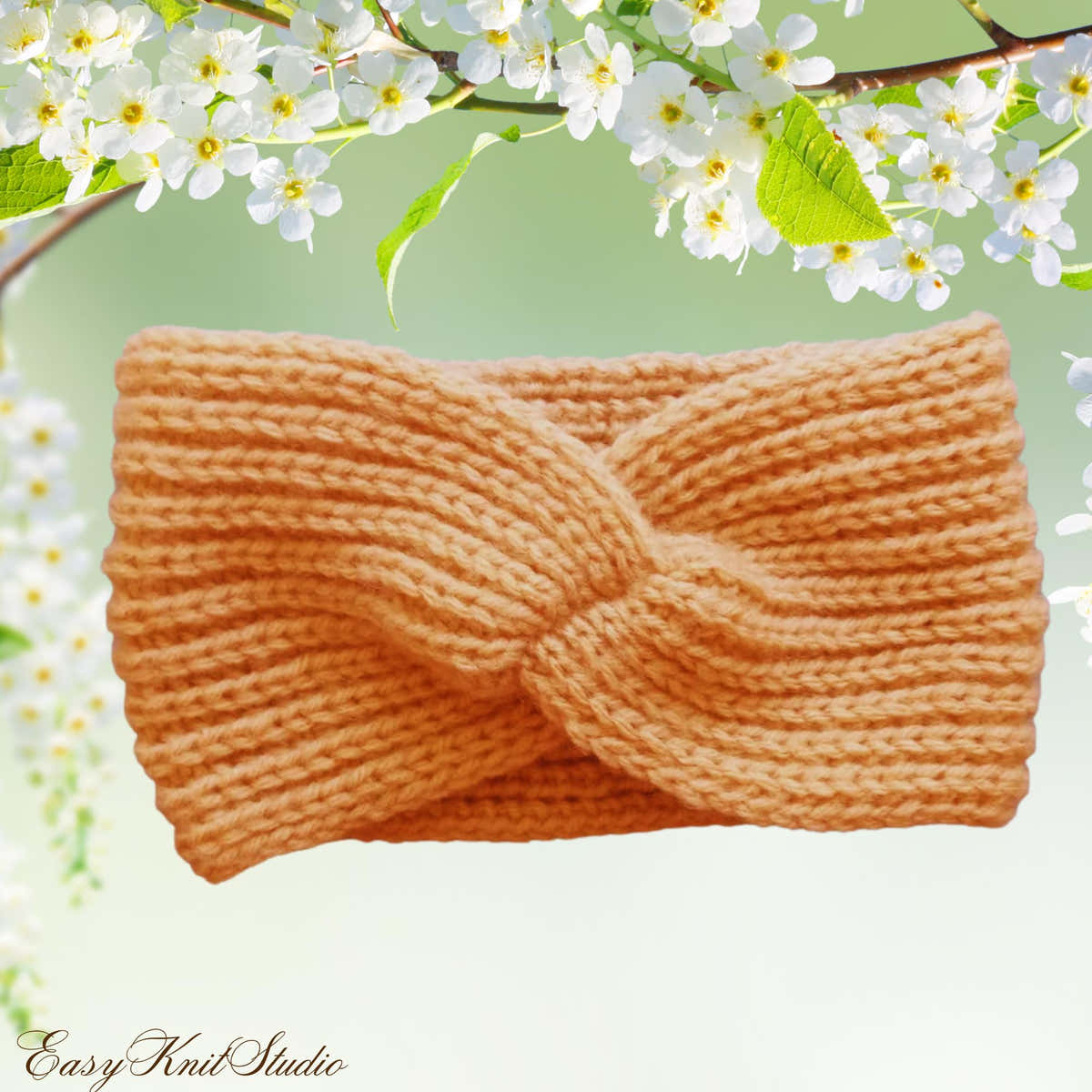 Knitted Twisted Headband Pattern – Knit Head Wrap