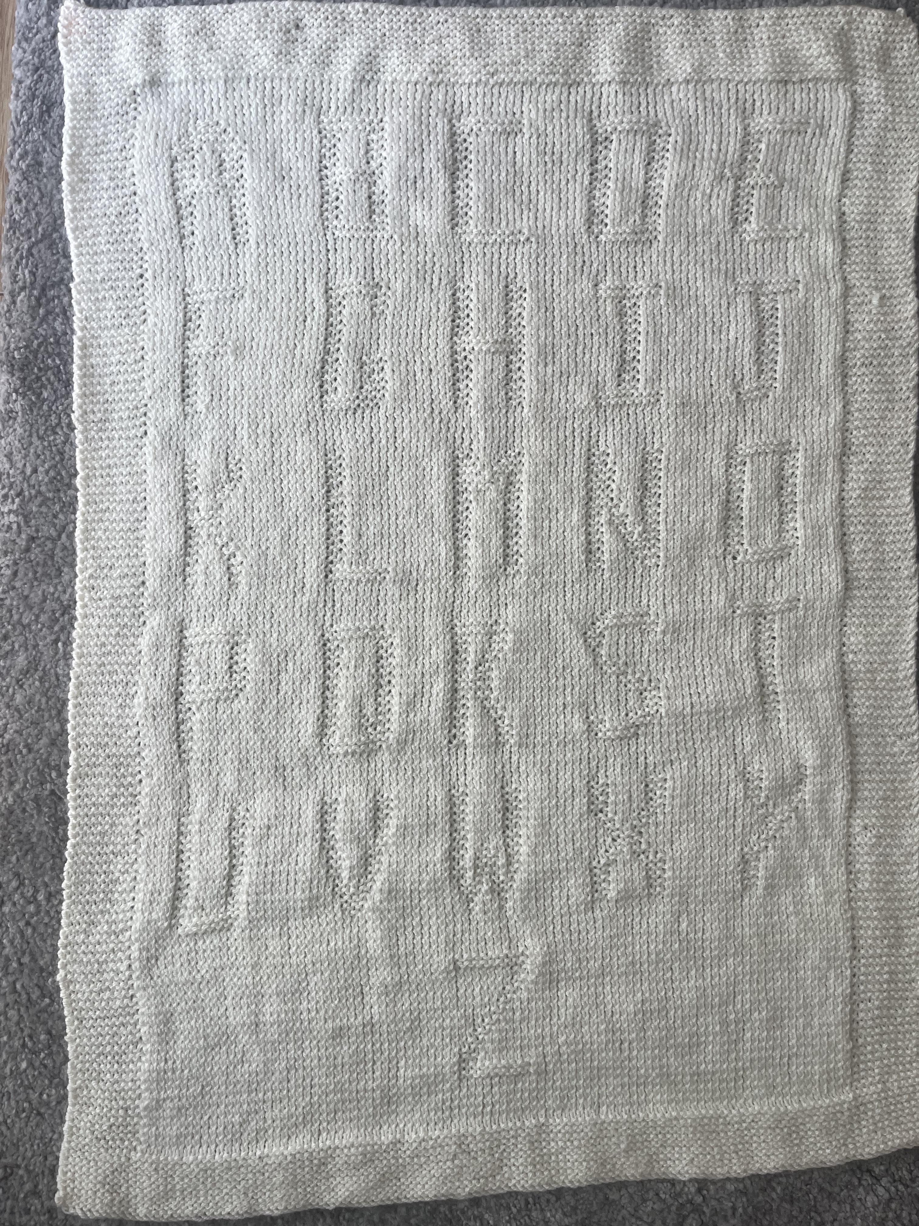 ABC alphabet blanket