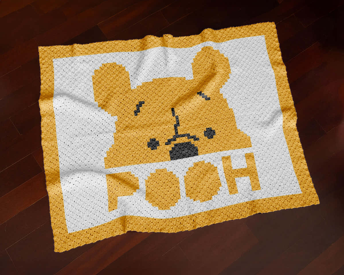 Winnie the Pooh C2C Crochet Blanket Pattern
