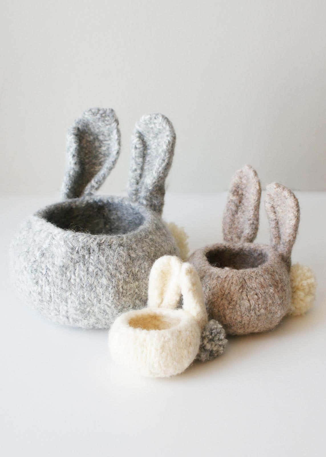 Felted Bunny Bowls (bowls002)