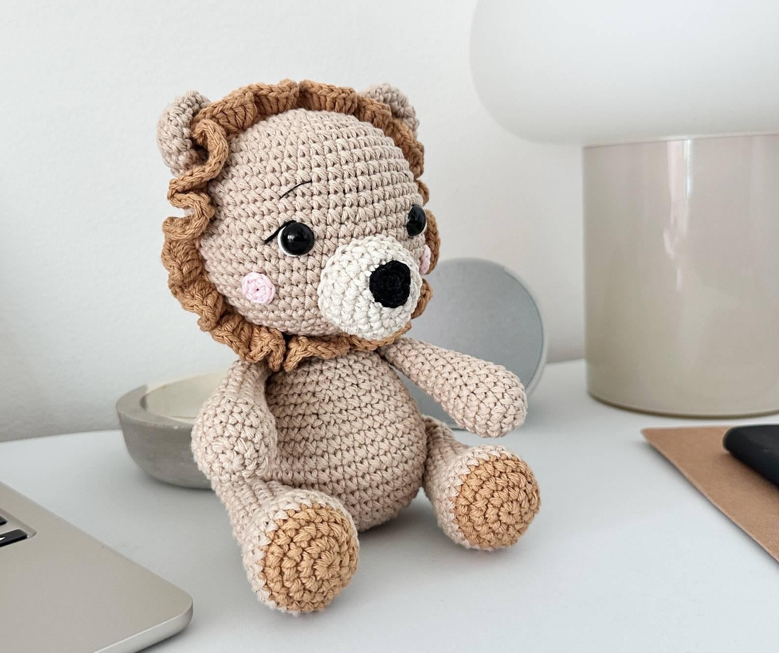 Lion Amigurumi Crochet Pattern PDF – Lion Soft Toy, Stuffed Animal Tutorial