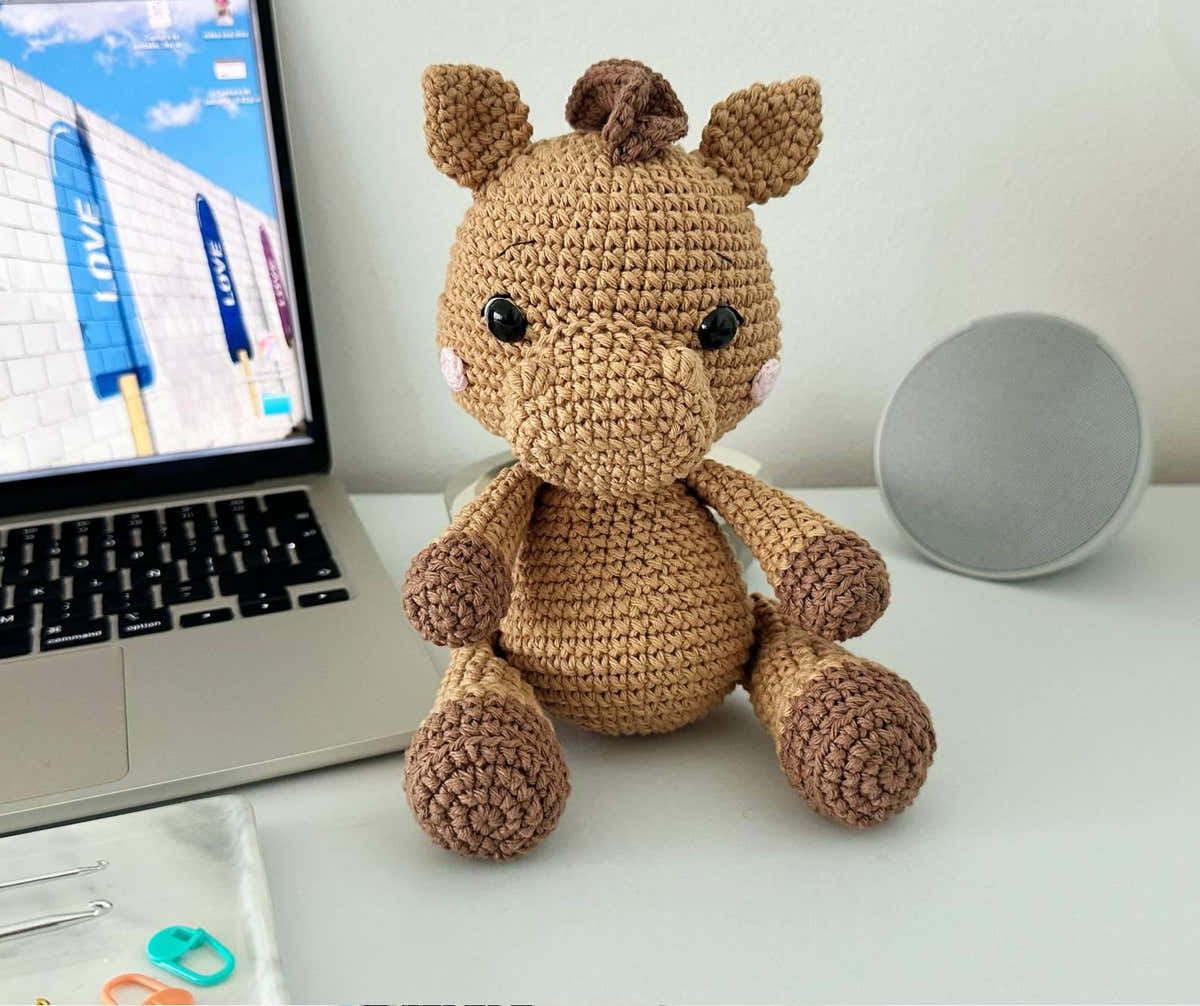 Horse Amigurumi Crochet Pattern PDF – Horse Soft Toy, Stuffed Animal Tutorial