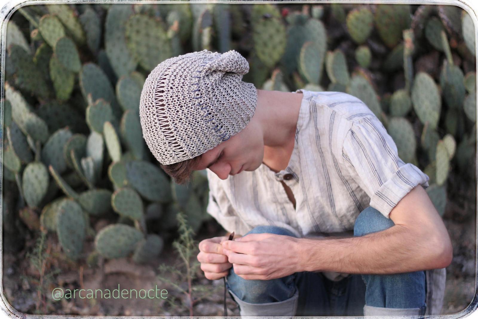 "Cactitopia" boho beanie hat