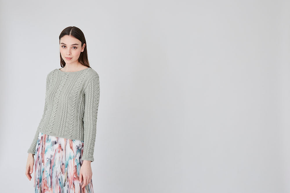 Kelso - Jumper Knitting Pattern for Women in Debbie Bliss Rialto DK - Downloadable PDF