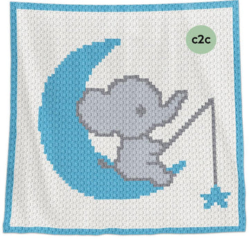The Star Fisher C2C Crochet Baby Blanket Pattern – Written Row by Row + Graph