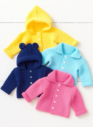 Easy Hooded Jacket Baby Cardigan Beginners  BB001