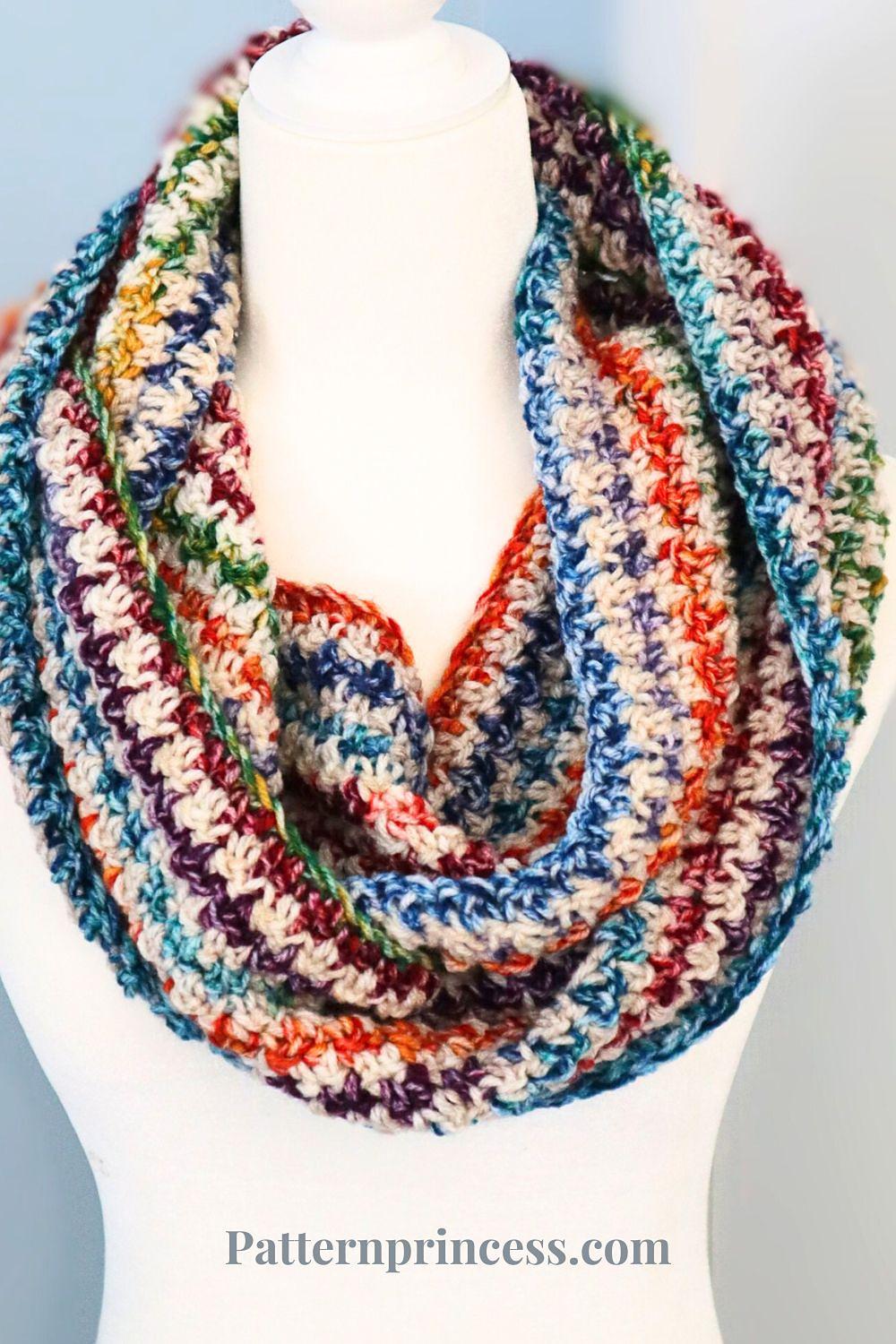 Frost Blossom Infinity Scarf