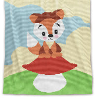 Foxie Crochet Baby Blanket Pattern – Written Row by Row + Chart